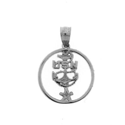 Un Anchor Pendant Necklace Charm Bracelet in Yellow, White or Rose Gold 6284