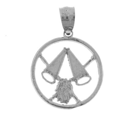 Loud Speaker Pendant Necklace Charm Bracelet in Yellow, White or Rose Gold 6301