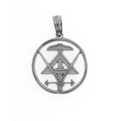 Mathematics Pendant Necklace Charm Bracelet in Yellow, White or Rose Gold 6293