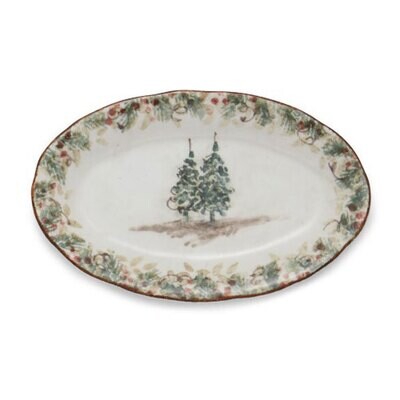 Arte Italica Natale Small Oval Tray NAT6831