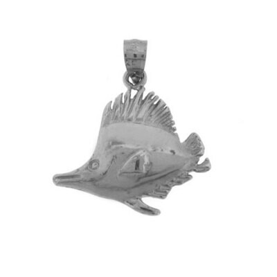 Goldfish Pendant Necklace Charm Bracelet in Yellow, White or Rose Gold 687