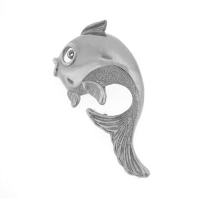 Goldfish Pendant Necklace Charm Bracelet in Yellow, White or Rose Gold 695