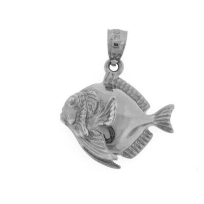 Goldfish Pendant Necklace Charm Bracelet in Yellow, White or Rose Gold 689