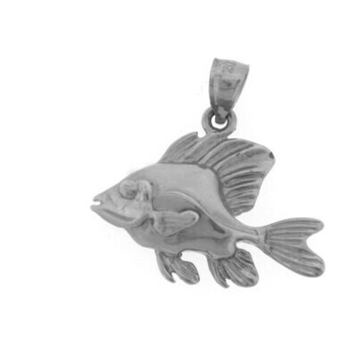 Goldfish Pendant Necklace Charm Bracelet in Yellow, White or Rose Gold 686