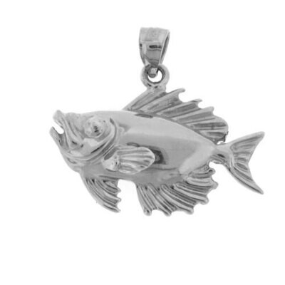 Goldfish Pendant Necklace Charm Bracelet in Yellow, White or Rose Gold 685