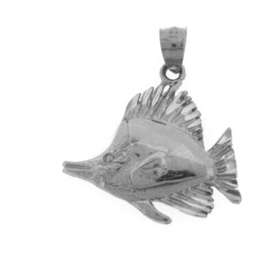 Goldfish Pendant Necklace Charm Bracelet in Yellow, White or Rose Gold 688