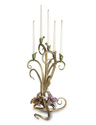 Jay Strongwater Aubree Flora Orchid Candelabra, MPN: SDH2424-456,