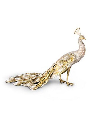 Jay Strongwater Theseus Golden Grand Peacock Figurine, MPN: SDH1778-232,