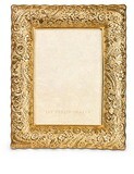 Jay Strongwater Katerina Gold Ruffle Edge Floral 5 x 7 Inch Picture Frame, MPN: SPF5820-292,