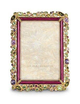 Jay Strongwater Emery Bouquet Bejeweled 4 x 6 Inch Picture Frame, MPN: SPF5813-289,