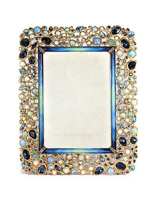 Jay Strongwater Javier Oceana Bejeweled 5 x 7 Inch Picture Frame, MPN: SPF5773-230,