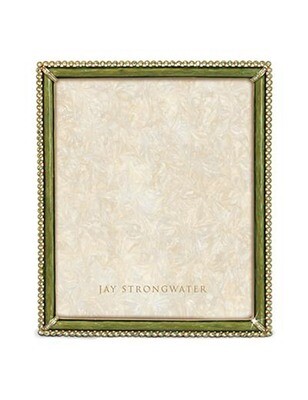 Jay Strongwater Laetitia Leaf Stone Edge 8 x 10 Inch Picture Frame, MPN: SPF5512-229,