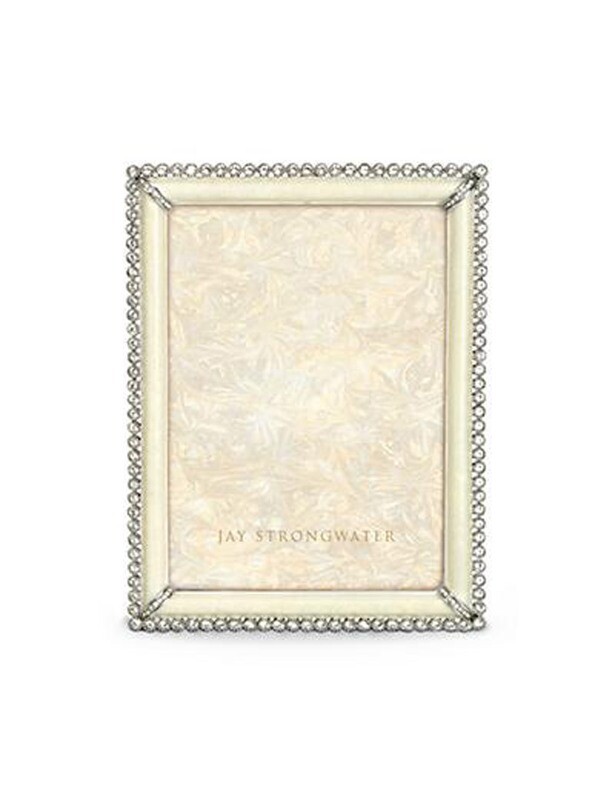 Cream Stone Starburst 5x7 Frame  with brass inlay main image 0