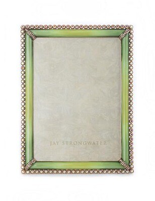 Jay Strongwater Lucas Apple Stone Edge 5 x 7 Inch Picture Frame, MPN: SPF5511-263,