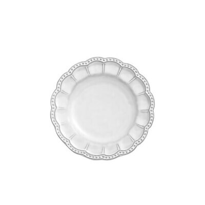 Arte Italica Bella Bianca Beaded Bread Plate BBS1014