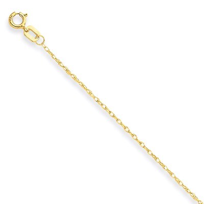 Carded Cable Rope Chain 24 Inch 14k Gold 7RY-24, MPN: 7RY-24, 886774406695