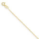 Carded Cable Rope Chain 24 Inch 14k Gold 7RY-24, MPN: 7RY-24, 886774406695