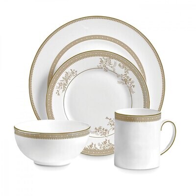Vera Wang Vera Lace Vera Lace Gold 4-Piece Setting, MPN: 40030695, 701587376457