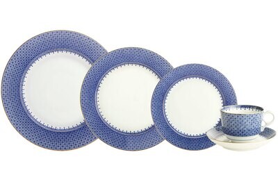 Mottahedeh Blue Lace 5 Piece Place Setting S1650, MPN: S1650,