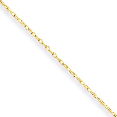 Carded Cable Rope Chain 24 Inch 10k Gold 10K7RY-24, MPN: 10K7RY-24, 886774406947