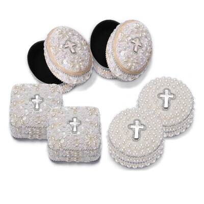 Set of 6 Lace Communion Trinket Boxes GM23696, MPN: GM23696, 89945597028