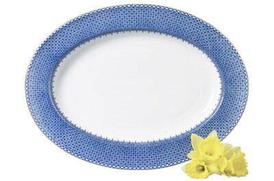 Mottahedeh Blue Lace Platter S1676, MPN: S1676,