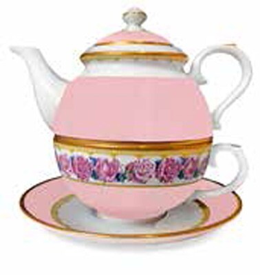 Halcyon Days CoM Shell Garden Floral Rose Pink Tea for One BCCRO26TOG, MPN: BCCRO26TOG,