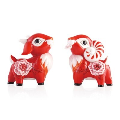 Franz Porcelain Joy and Happiness The Goat Salt and Pepper Shakers FZ03291, MPN: FZ03291,