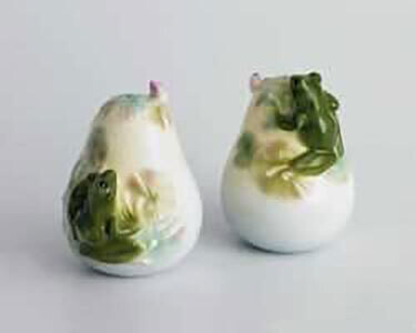 Franz Porcelain Frog Salt &amp; Pepper Set FZ00667, MPN: FZ00667,