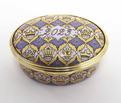 Halcyon Days 2023 Annual Year Enamel Box ENYB230102G, MPN: ENYB230102G,