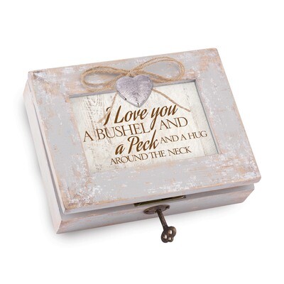 Bushel &amp; a Peck Heart Locket Music Box Distressed Finish GM18547, MPN: GM18547, 633303846886