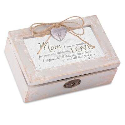 Mom Heart Locket Music Box Distressed Finish GM18549, MPN: GM18549, 633303295394