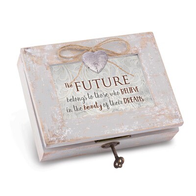 Future Belongs Heart Locket Music Box Distressed Finish GM18553, MPN: GM18553, 633303299866