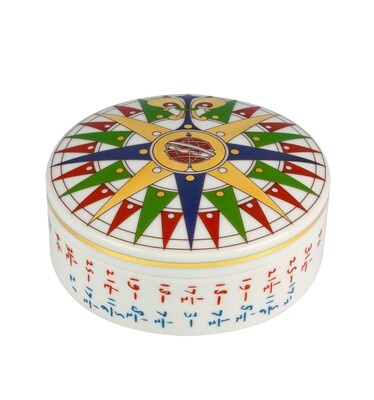 Vista Alegre Rosa Dos Ventos Large Round Box, MPN: 21107430,