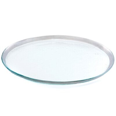 Annieglass Roman Antique Round Party Platter Platinum P114, MPN: P114, UPC: