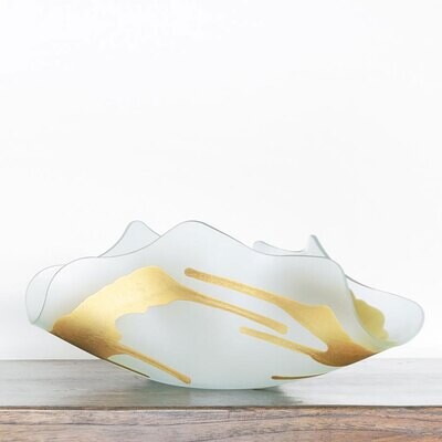 Annieglass Splatter Sculpture Small Frosted with satin AN301G, MPN: AN301G, UPC: