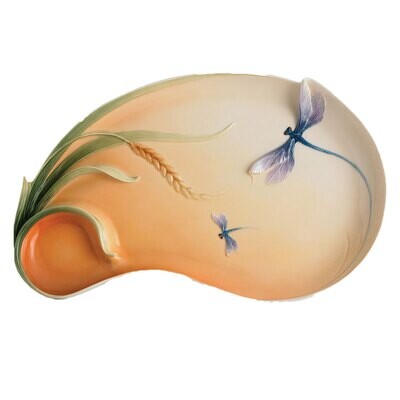 Franz Porcelain Dragonfly Ornamental Platter  FZ01301, MPN: FZ01301,