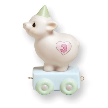 Precious Moments Age Three Little Piggy Porcelain Figurine GP704, MPN: GP704, 45544107792