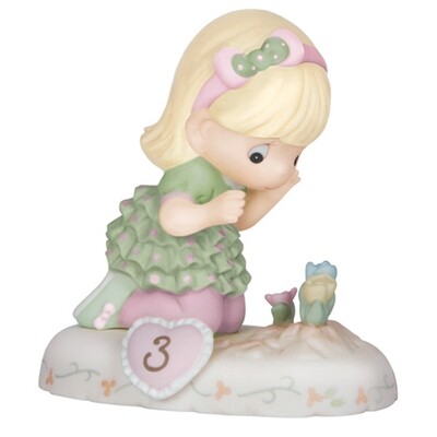 Precious Moments Growing in Grace Age Three Porcelain Figurine GP721, MPN: GP721, 875555018011