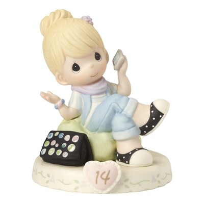 Precious Moments Growing in Grace Age Fourteen Porcelain Figurine GP732, MPN: GP732, 875555036398