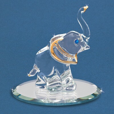 Elephant Glass Figurine GM6708, MPN: GM6708, 708873024832
