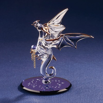 Dragon with Stars Crystal Accented Glass Figurine GP1140, MPN: GP1140, 708873018237