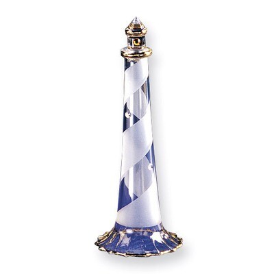 Gilded Lighthouse Glass Figurine GL6361, MPN: GL6361, 708873011306