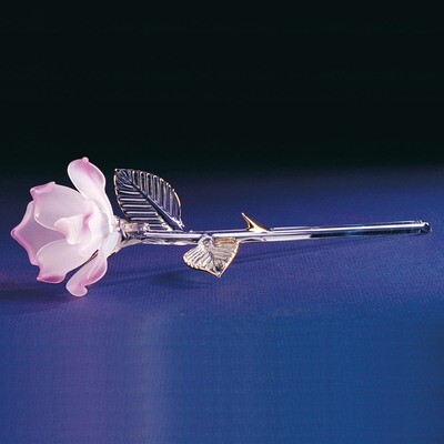 Pink Rose Glass Figurine GL862, MPN: GL862, 708873016745