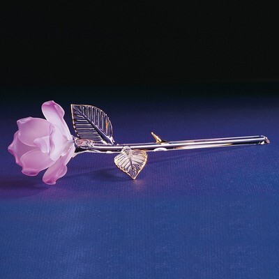Lavender Rose Glass Figurine GL865, MPN: GL865, 708873011450