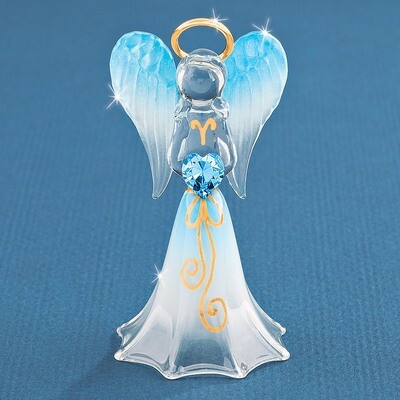Blue Angel with Crystal Glass Figurine GM1154, MPN: GM1154, 708873023033