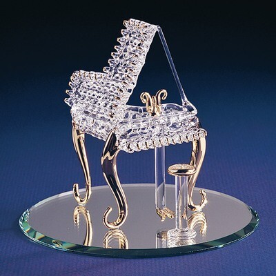 Baby Grand Piano Glass Figurine GP1166, MPN: GP1166, 708873006364