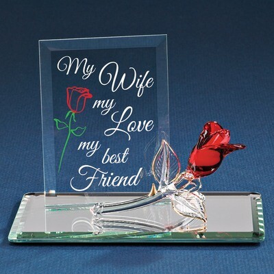 My Wife My Best Friend Glass Figurine GP6032, MPN: GP6032, 708873020049