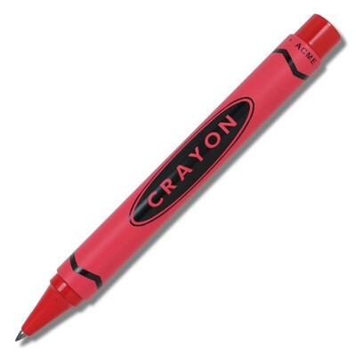ACME Crayon - Red Retractable Roller Ball By Adrian Olabuenaga, MPN: PACME3RDRR