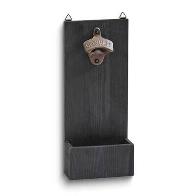 Black Wood Wall Hung Bottle Opener GM24022, MPN: GM24022, 47105609400